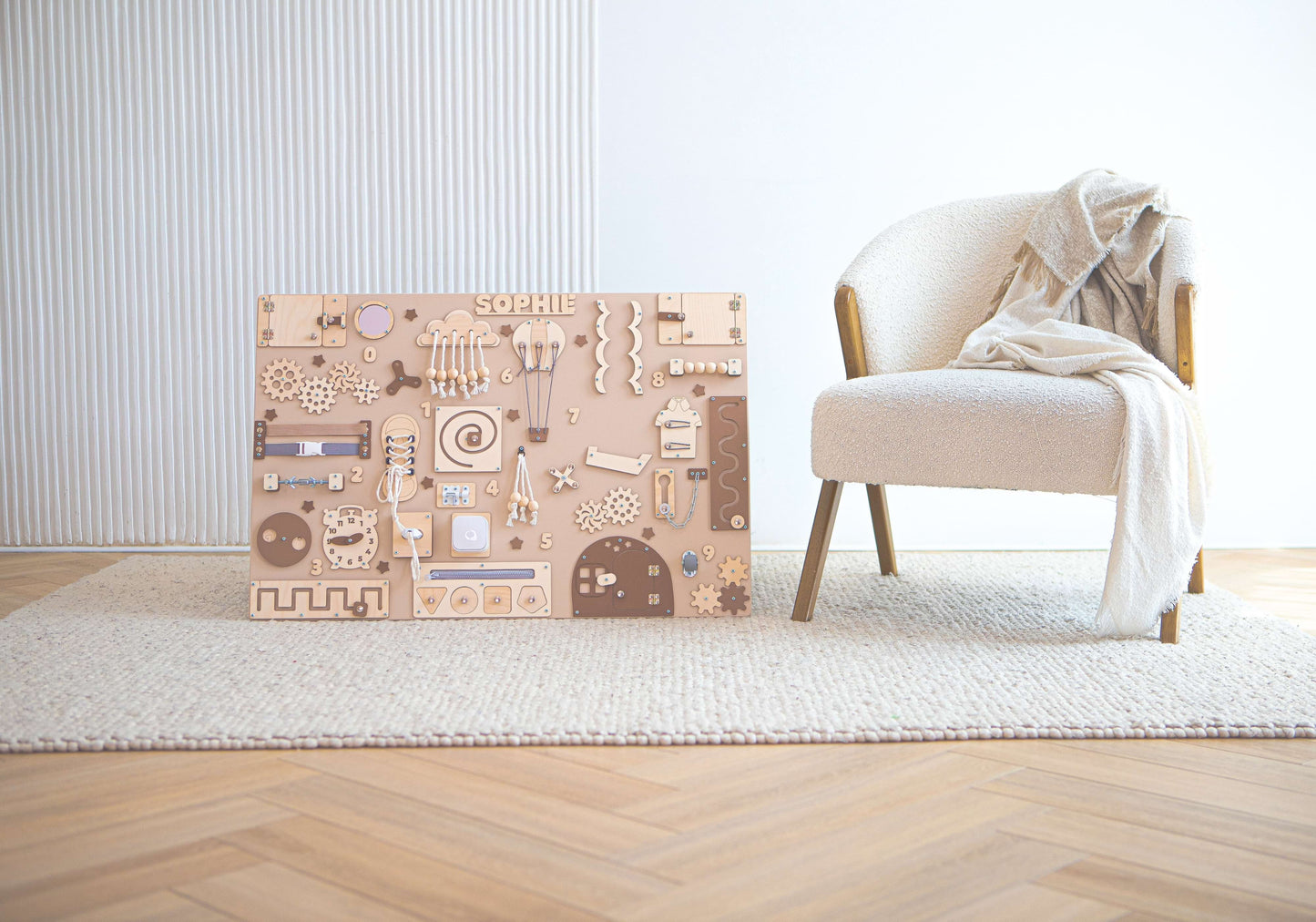 Planche d’activités Montessori XXL pour motricité fine
